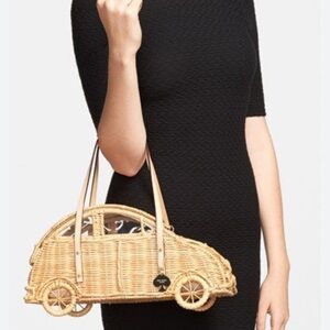 Kate Spade Vita Riva wicker car bag